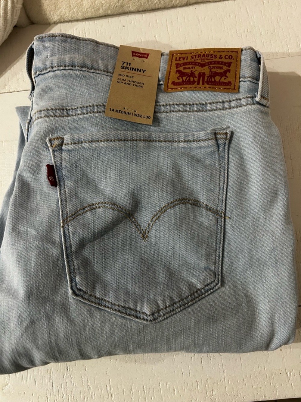 Levi's Light Blue Skinny Jeans